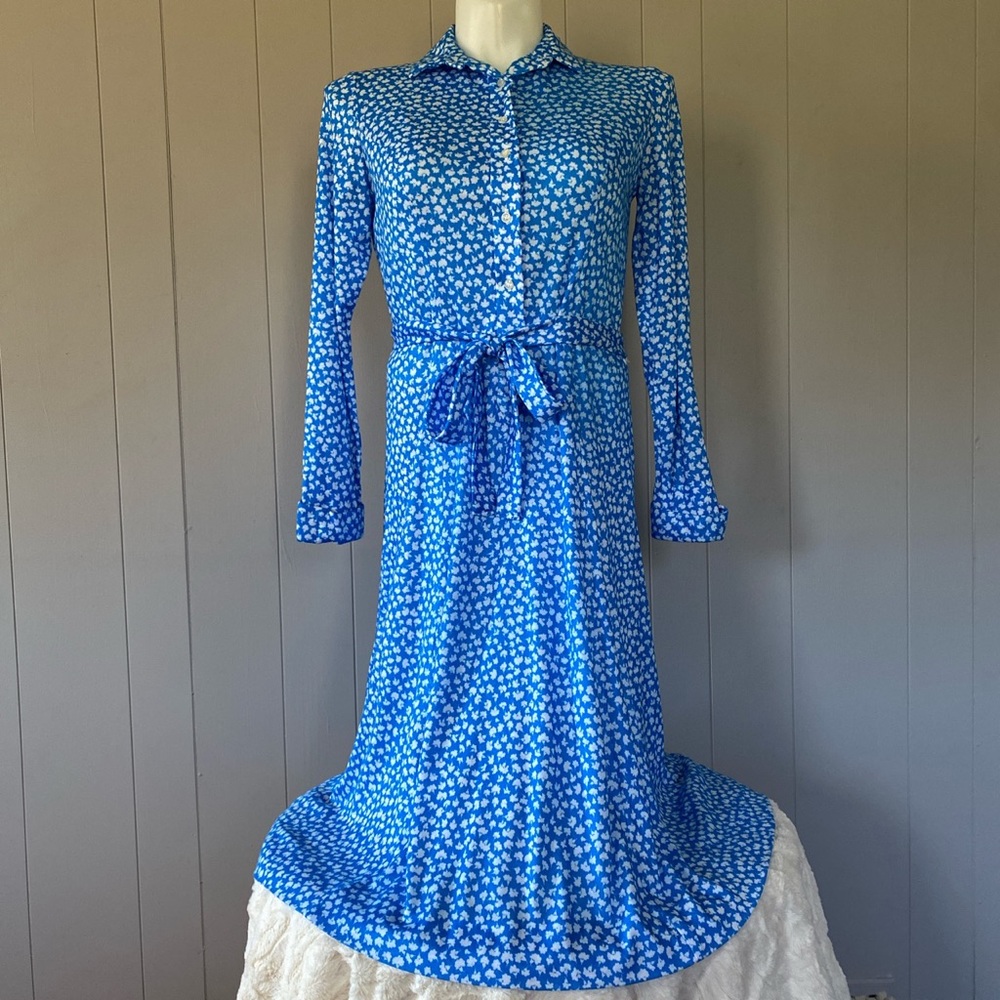 vintage 60s Jamison IGLWU button front dress w/ matching tie belt!